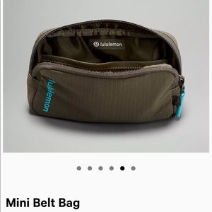 NWT Lululemon mini belt bag in carob brown